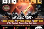 Social Media - Franklin Steakhouse - Big Game - Viewing Party